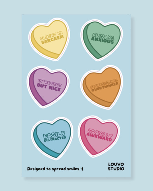 CANDY HEART - STICKERSHEET