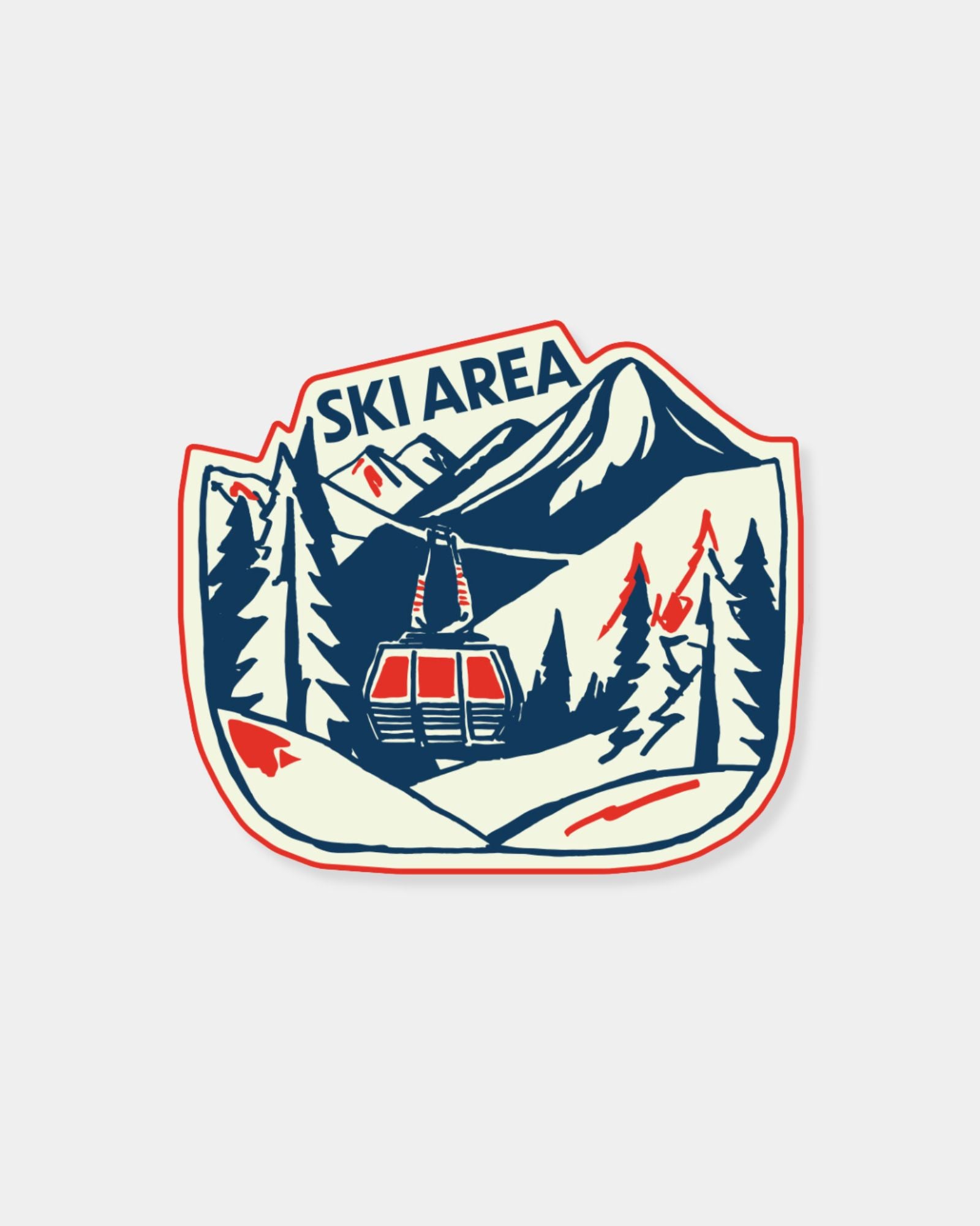 SKI AREA - STICKER