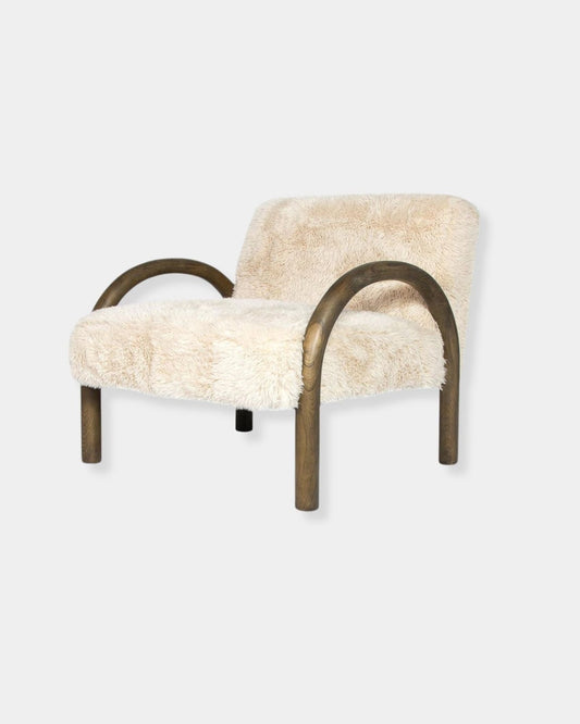 EROS CHAIR - SHAGGY SAND | Stonewaters