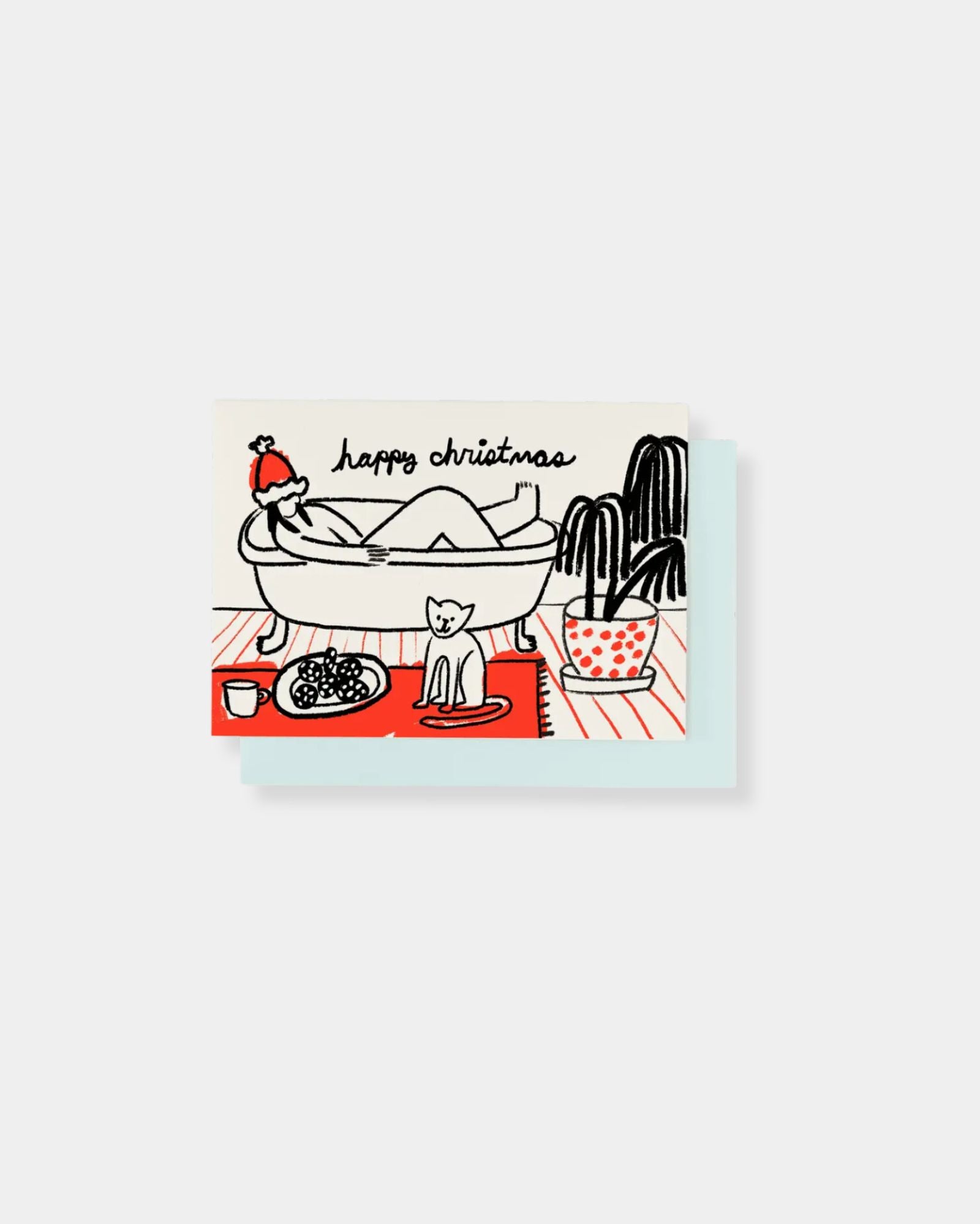 CHRISTMAS BATH - CARD