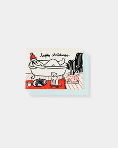 CHRISTMAS BATH - CARD