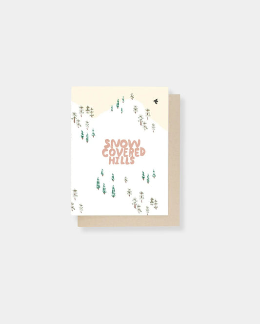 SNOW COVERED HILLS - CARD