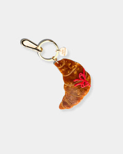 BOW CROISSANT - BAG CHARM