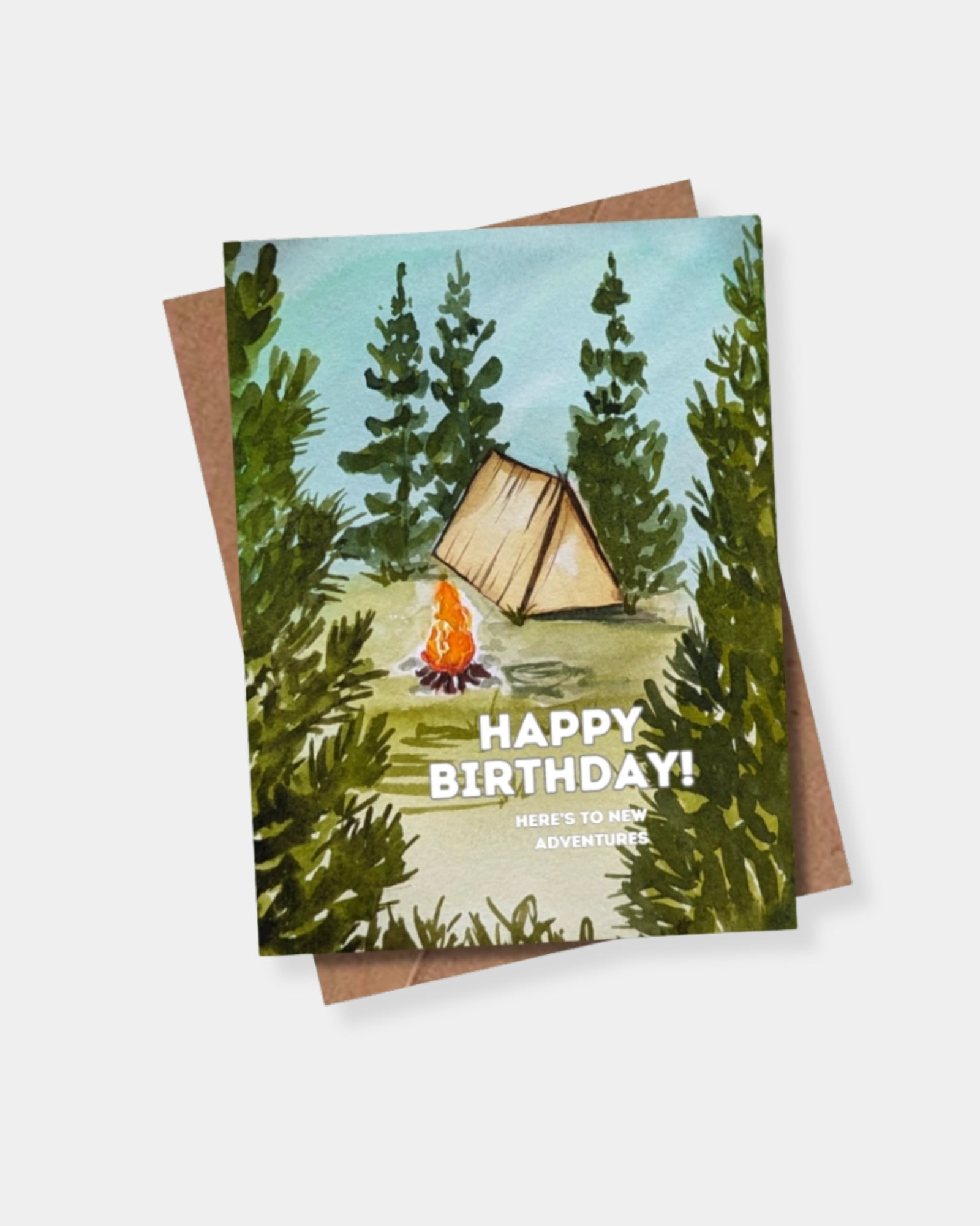 CAMPING BIRTHDAY - CARD