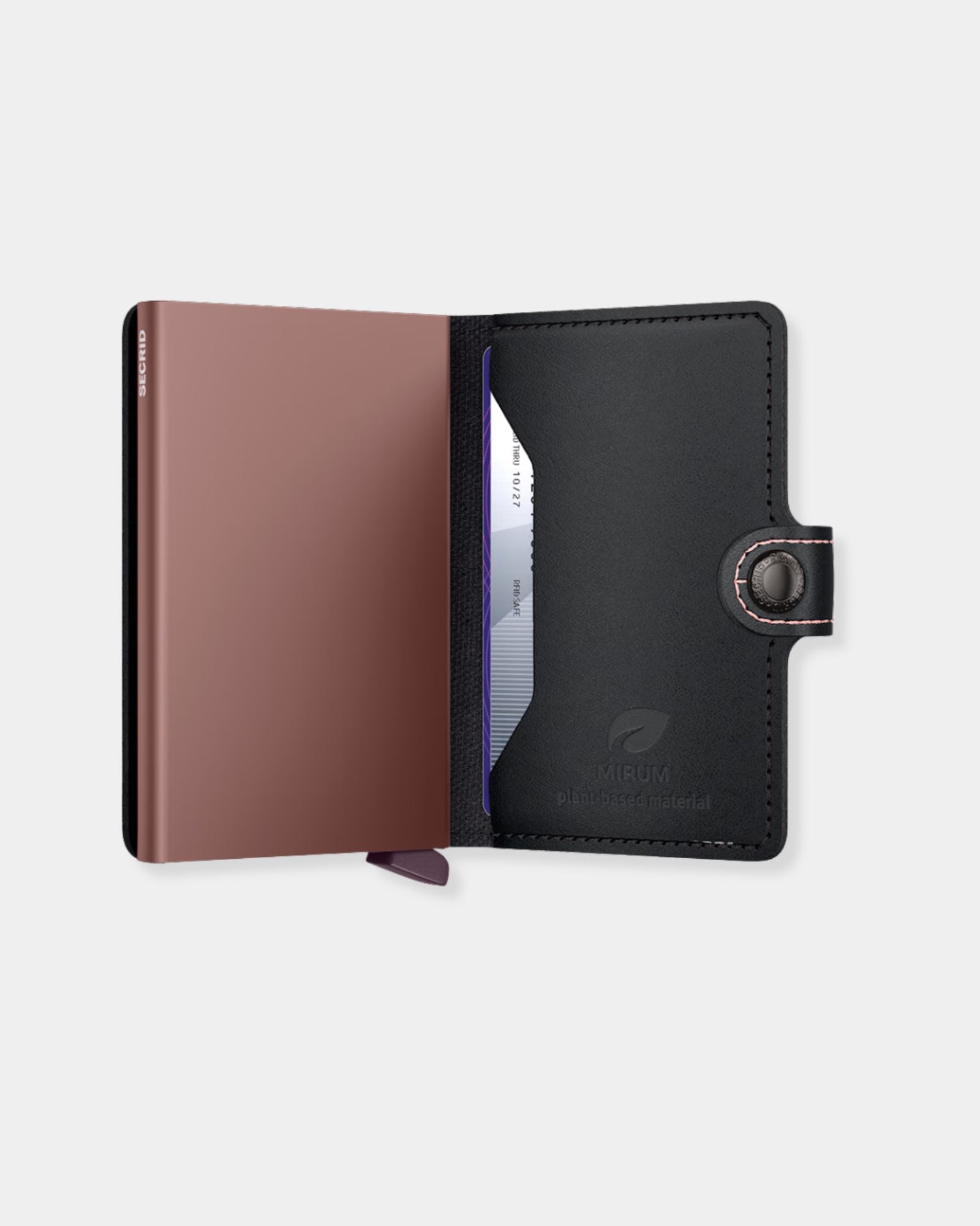 MINIWALLET MIRUM PLANT BASED - BLACK ROSE