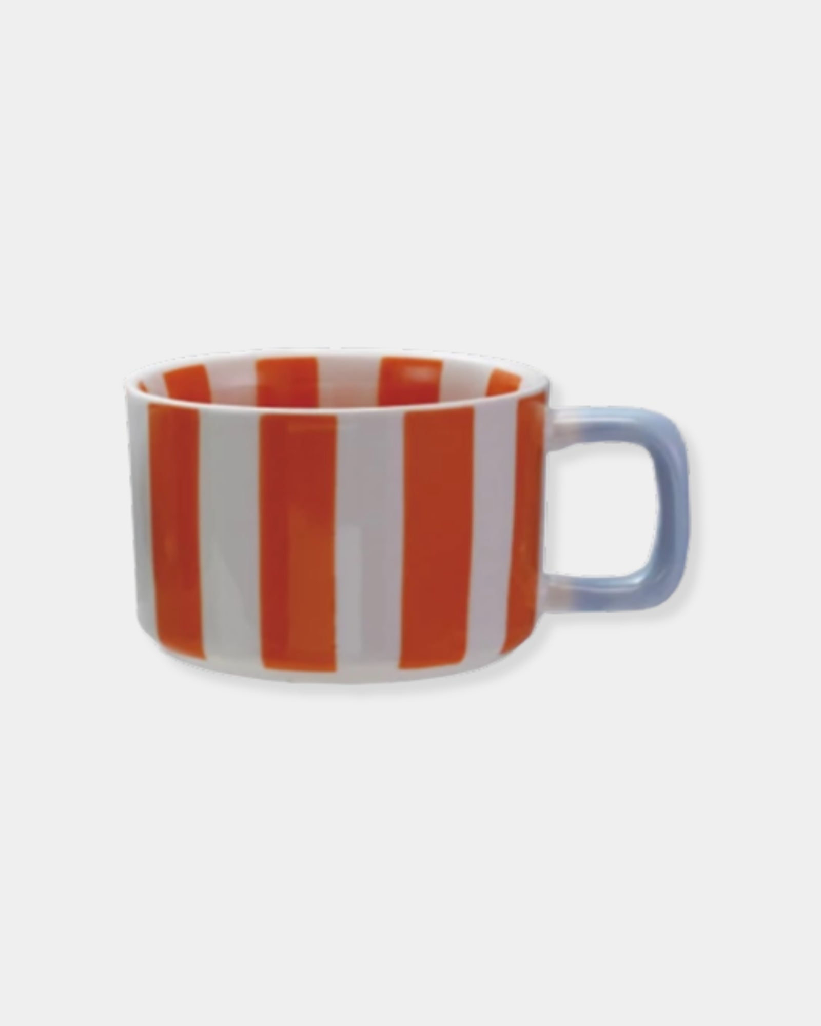 ORANGE STRIPE STONEWARE - 14oz MUG