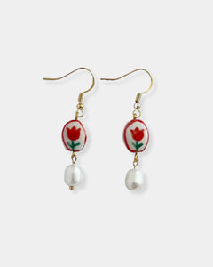 RED TULIP - EARRINGS