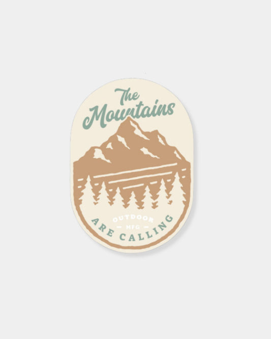 MOUNTAINS ARE CALLING - STICKER