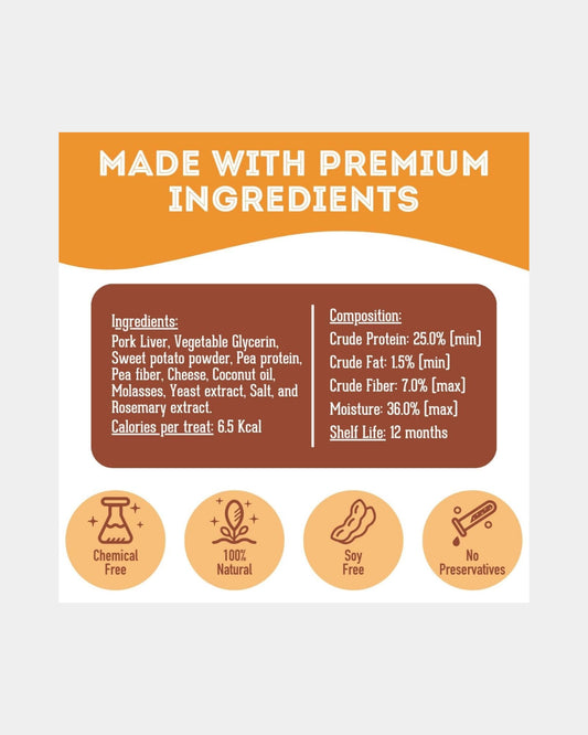 CHEESEBURGER CAT & DOG TREATS 175g