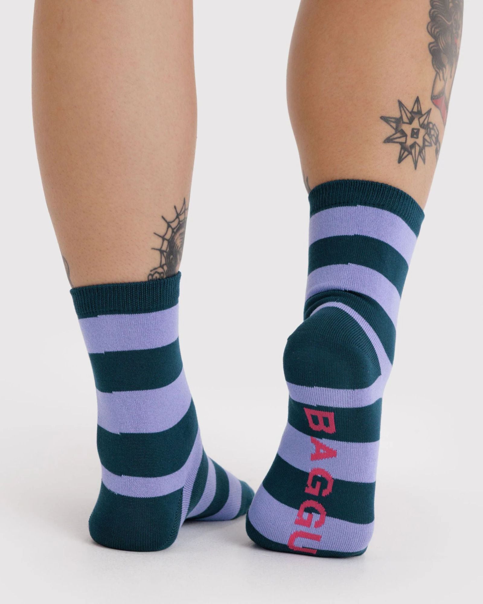 CREW SOCK - MALACHITE STRIPE