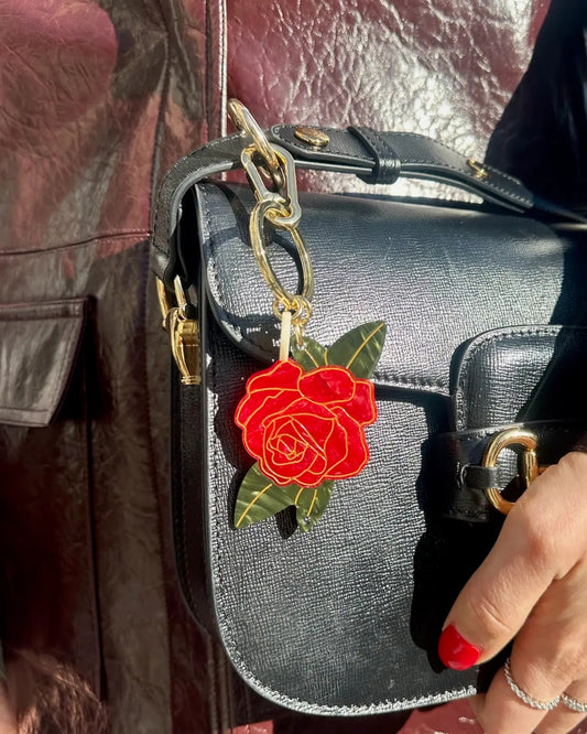 RED ROSE - BAG CHARM