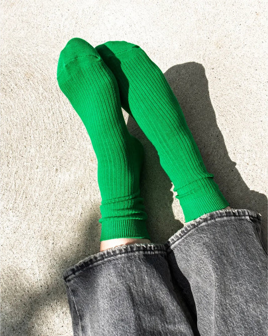 EVERYDAY COTTON CREW SOCK - GREEN
