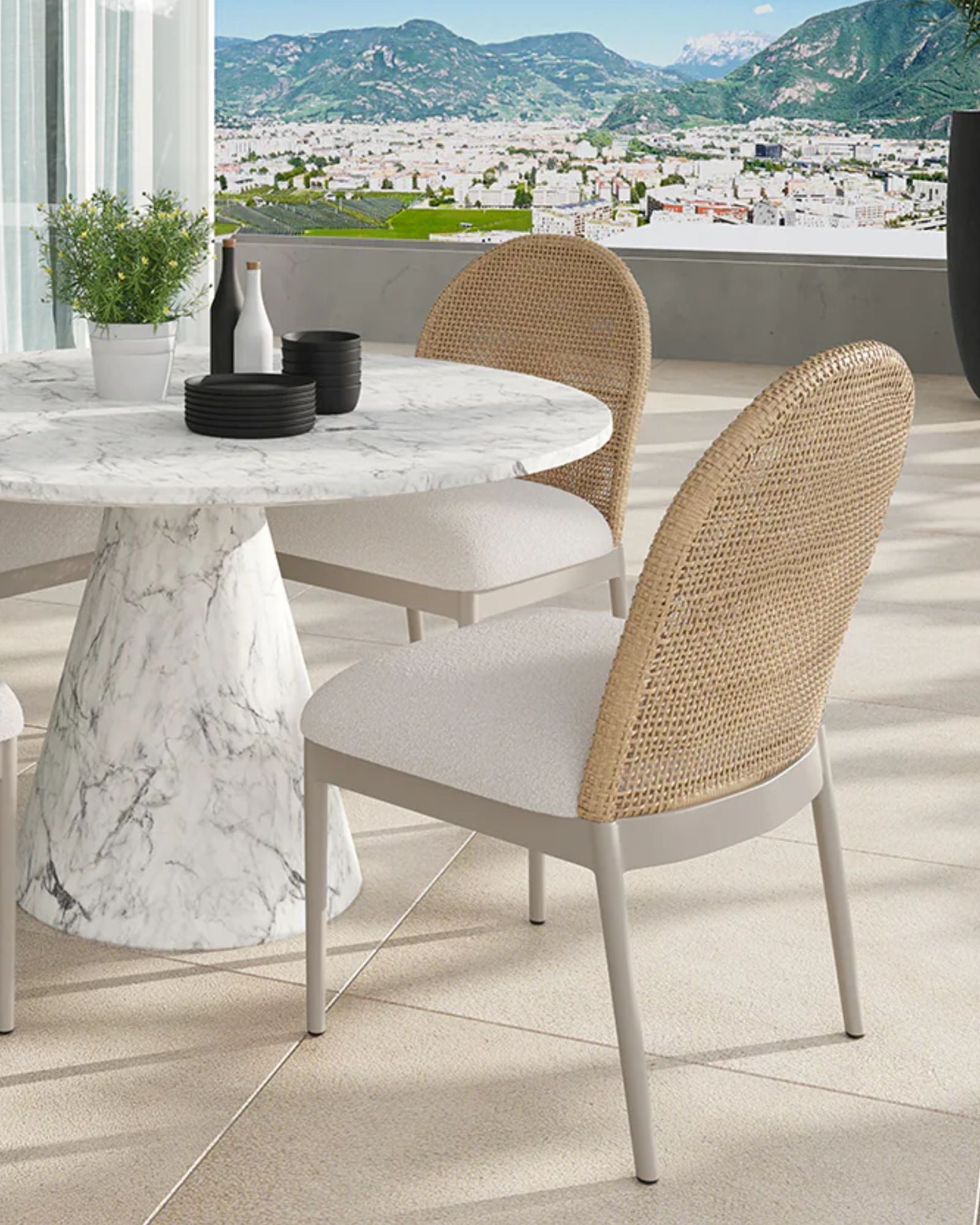 CALANDRI DINING CHAIR - NATURAL