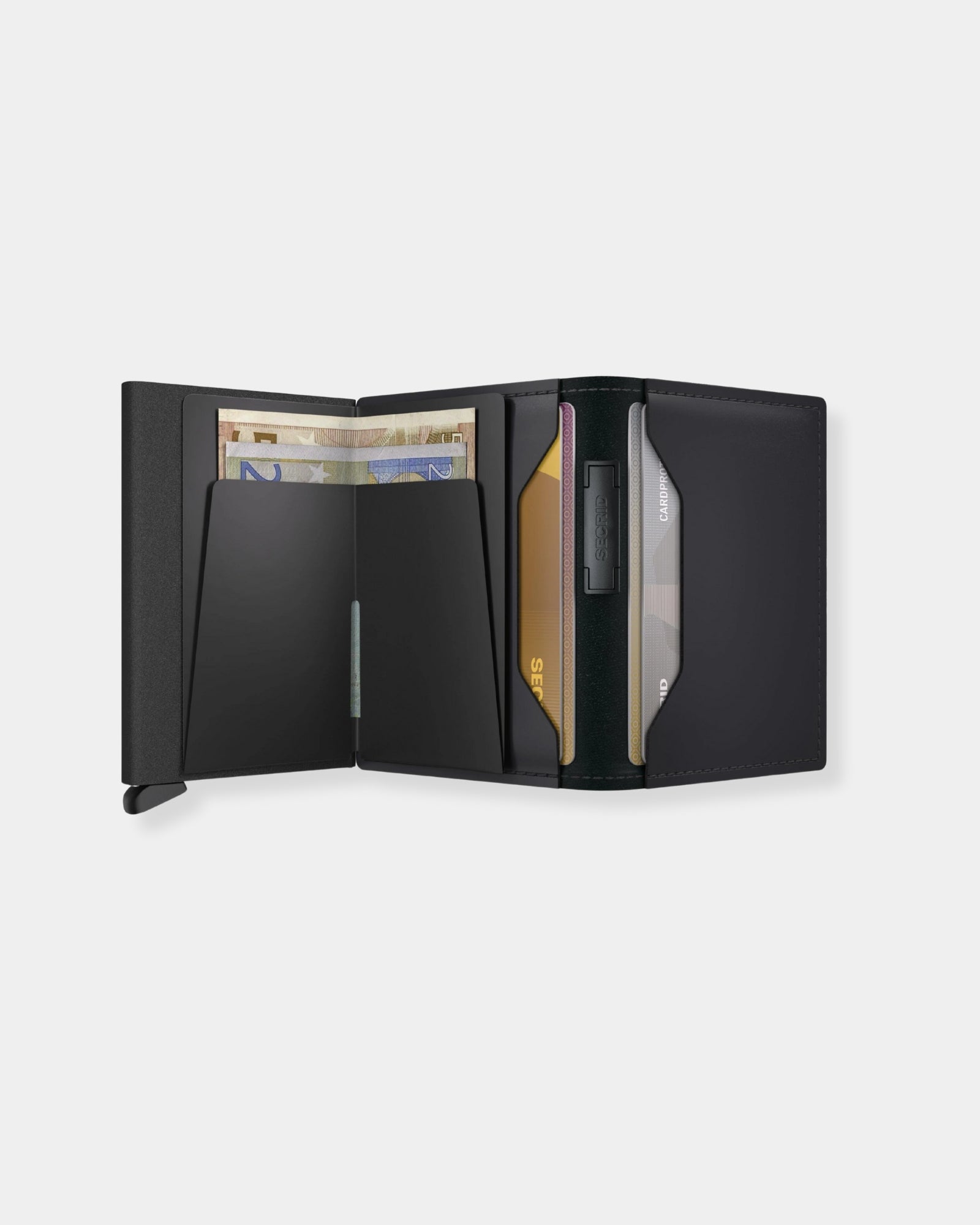 BLACK LEATHER MATTE - BANDWALLET