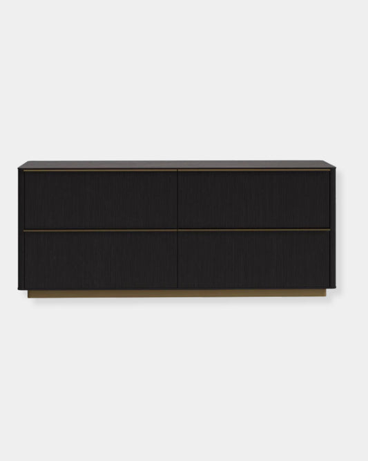 KALLA 4-DRAWER DRESSER - CHARCOAL