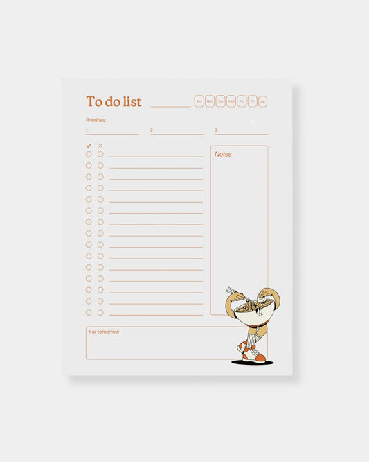 RAMEN TO-DO LIST MEMO PAD