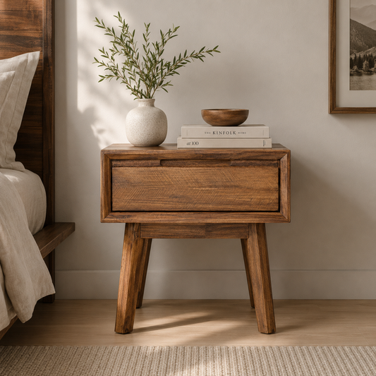 GIA 1-DRAWER NIGHTSTAND - PECAN