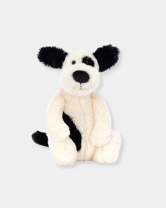 BASHFUL BLACK & CREAM PUPPY LITTLE - PLUSH TOY