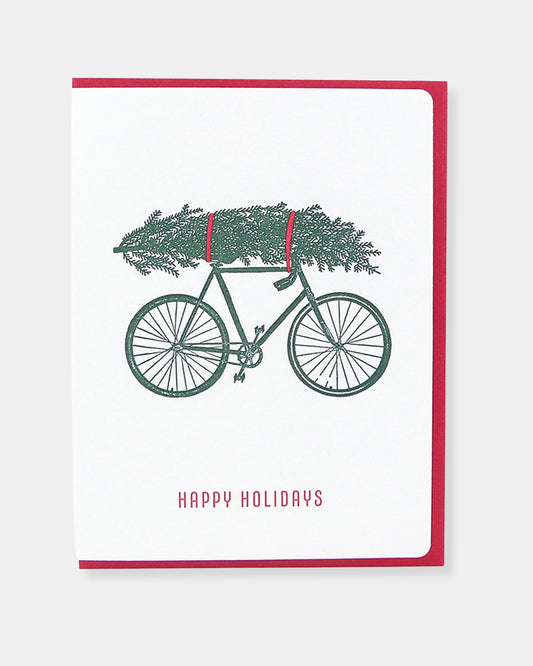 MERRY CHRISTMAS BICYCLE - CARD