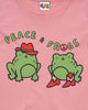 PEACE & FROGS PINK T-SHIRT