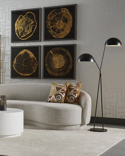 FAVEN FLOOR LAMP - BLACK | Stonewaters