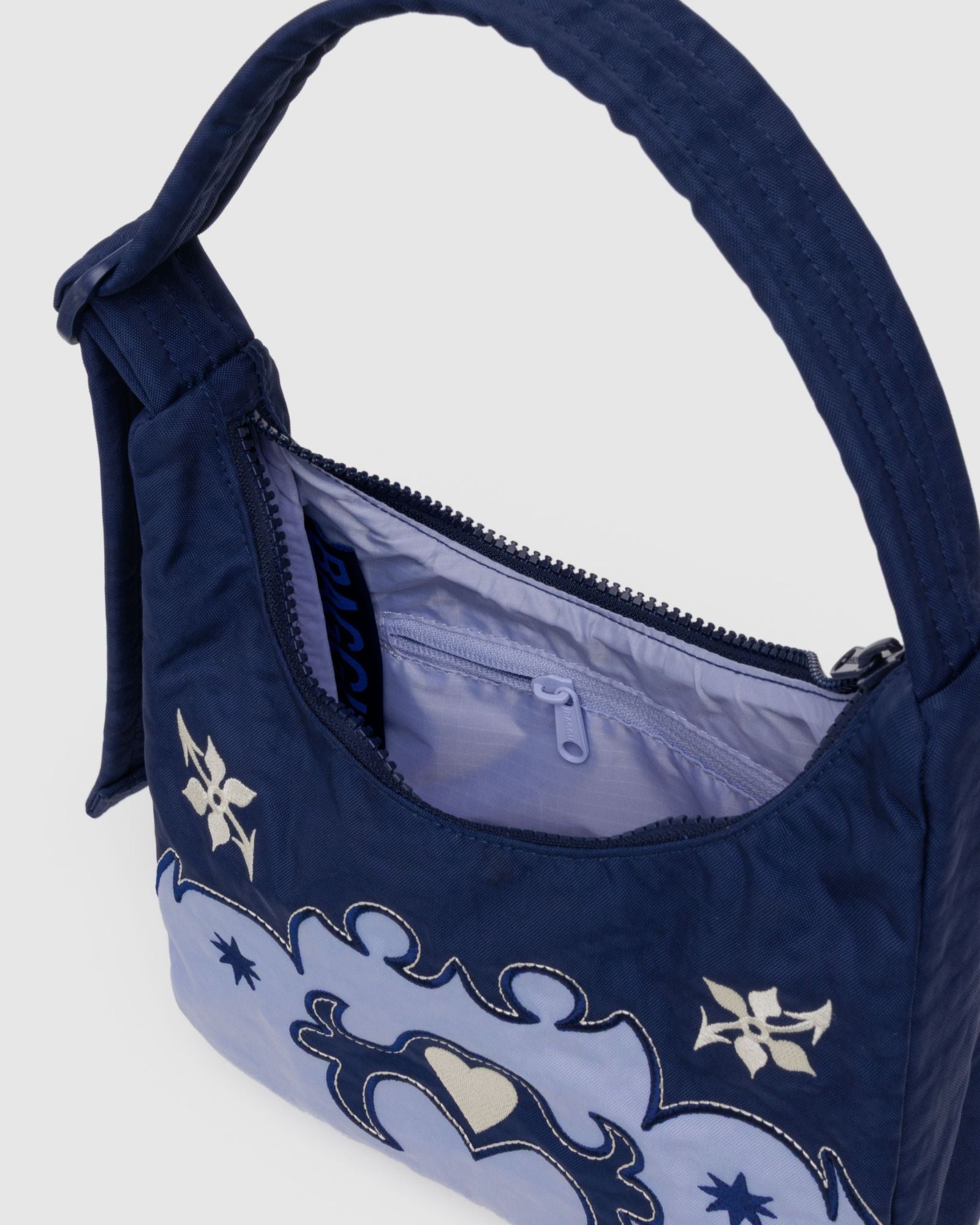 MINI NYLON SHOULDER BAG - WESTERN APPLIQUE