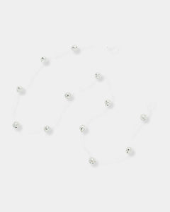 TINY DISCO GARLAND 88" SILVER