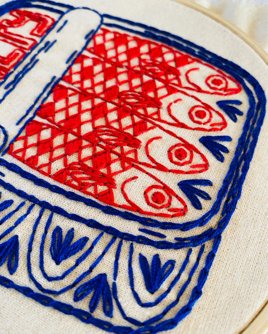 SARDINES COMPLETE EMBROIDERY KIT