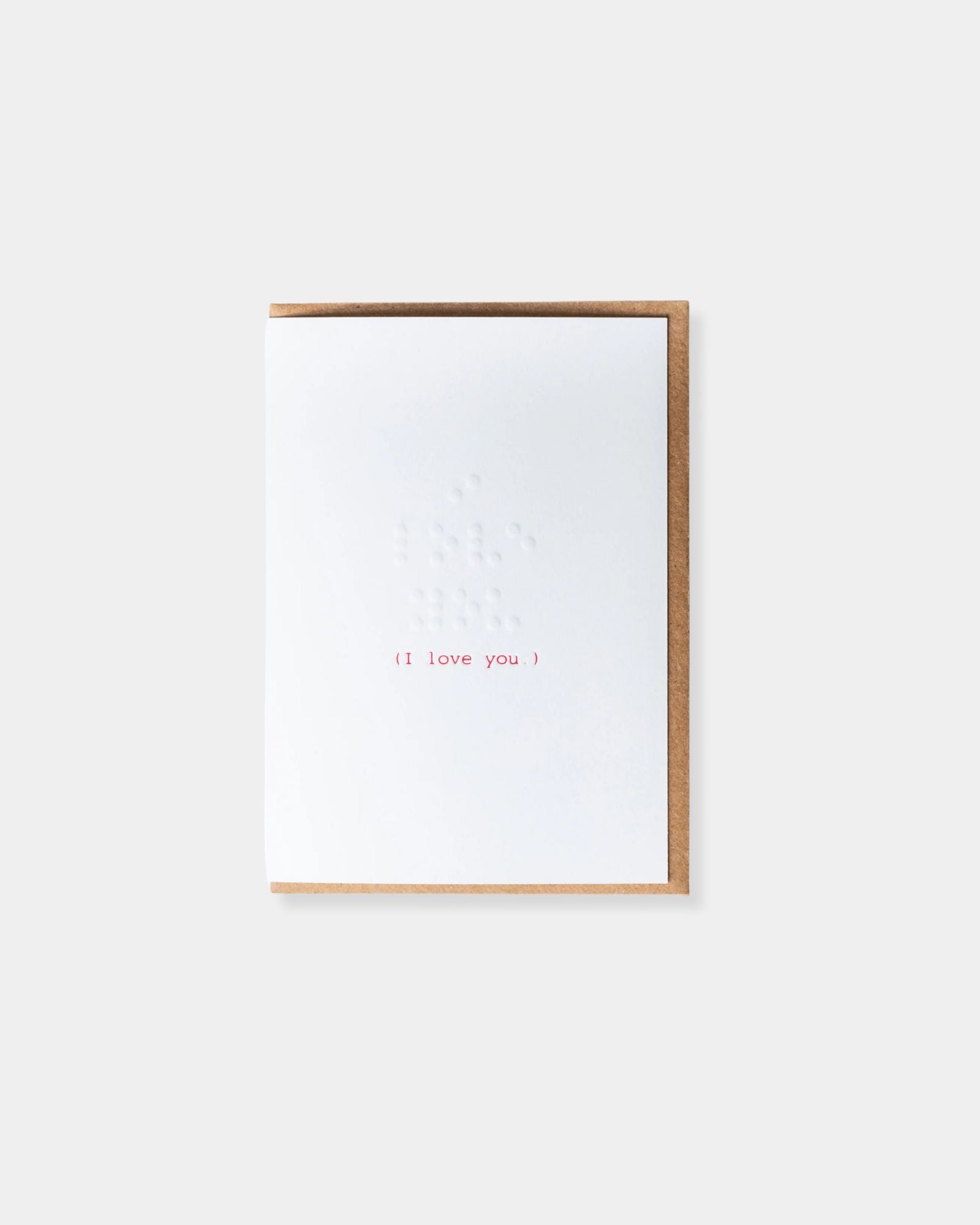 BRAILLE LOVE - CARD