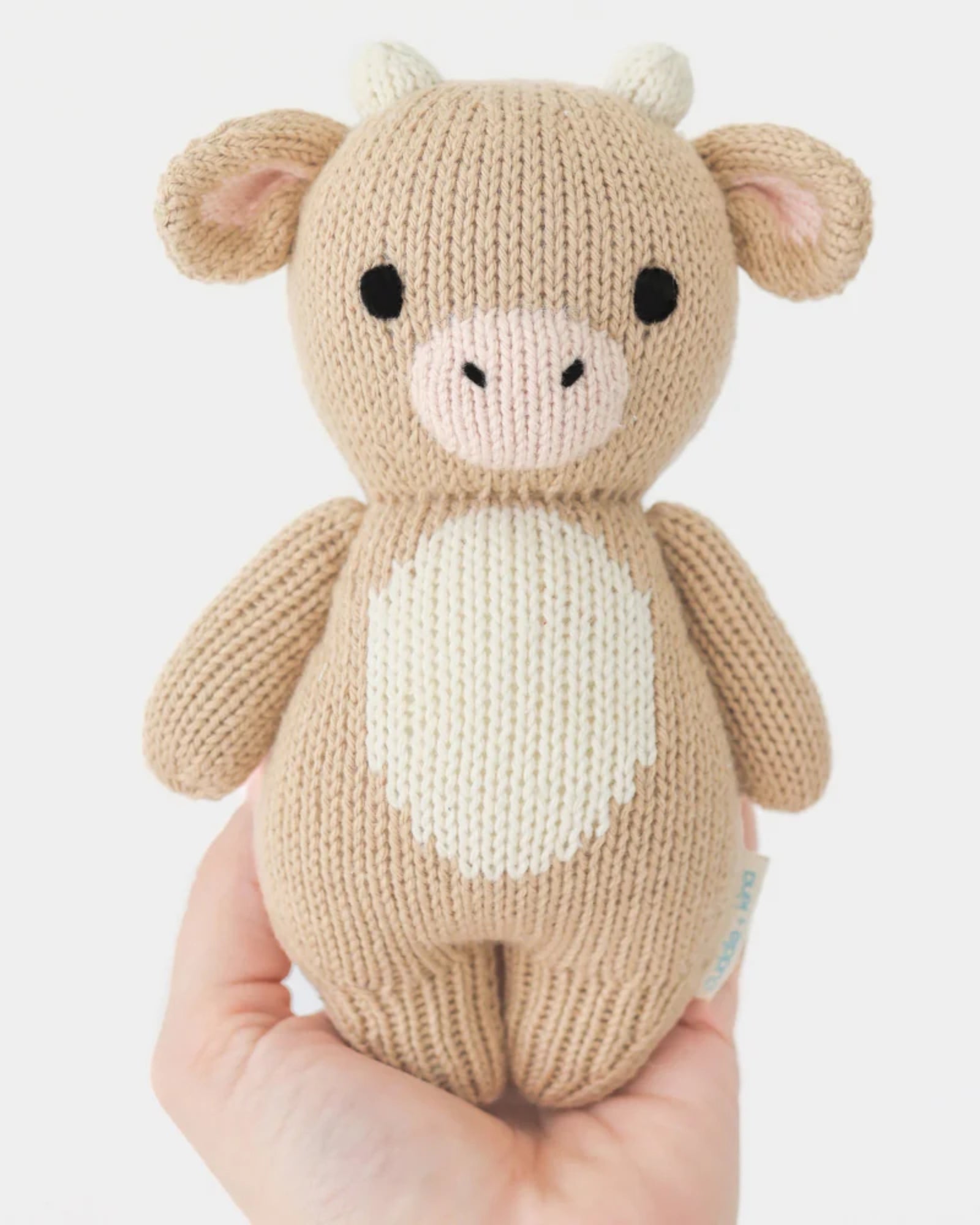 BABY COW - HAND KNIT DOLL