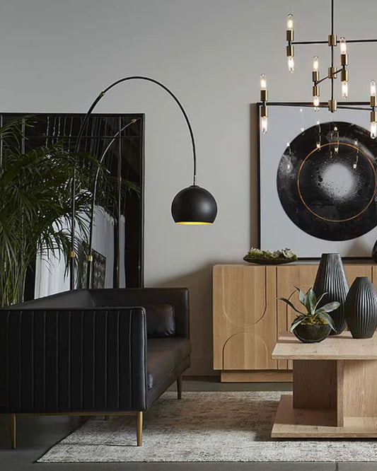 VERN FLOOR LAMP - BLACK