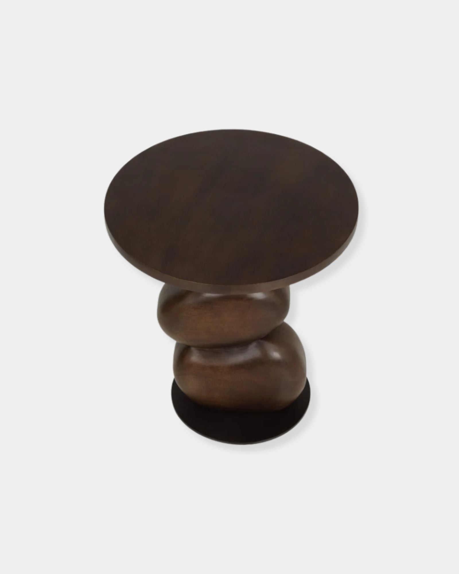 PAPLO END TABLE - MEDIUM BROWN