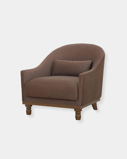 FEBRUARY ACCENT CHAIR - VELVET COFFEE | Stonewaters