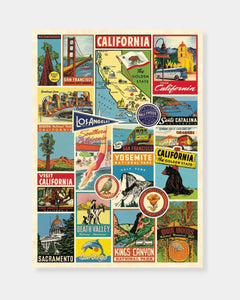 CALIFORNIA COLLAGE - POSTER