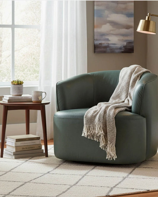 FIRESIDE SWIVEL CLUB CHAIR - DEEP MOSS | Stonewaters