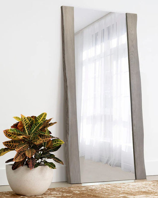 FONTANA FLOOR MIRROR - GREY | Stonewaters