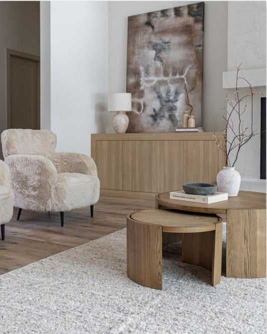 FORMA NESTING COFFEE TABLE SET - AGED OAK | Stonewaters