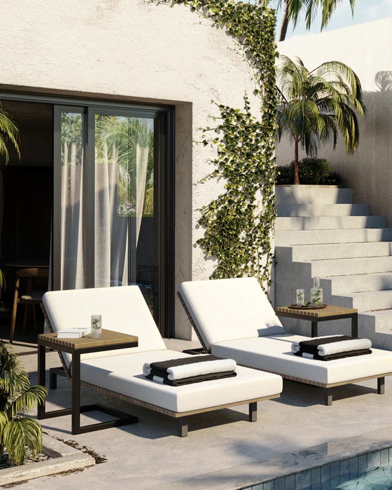 GENEVE C SHAPE END TABLE | Stonewaters