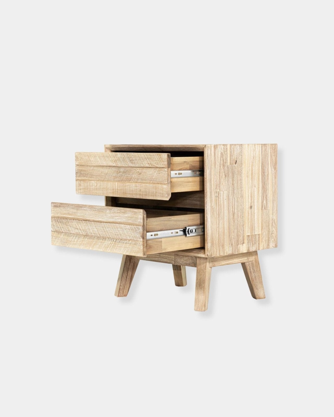 GIA 2-DRAWER NIGHTSTAND - LIGHT DRIFTWOOD | Stonewaters