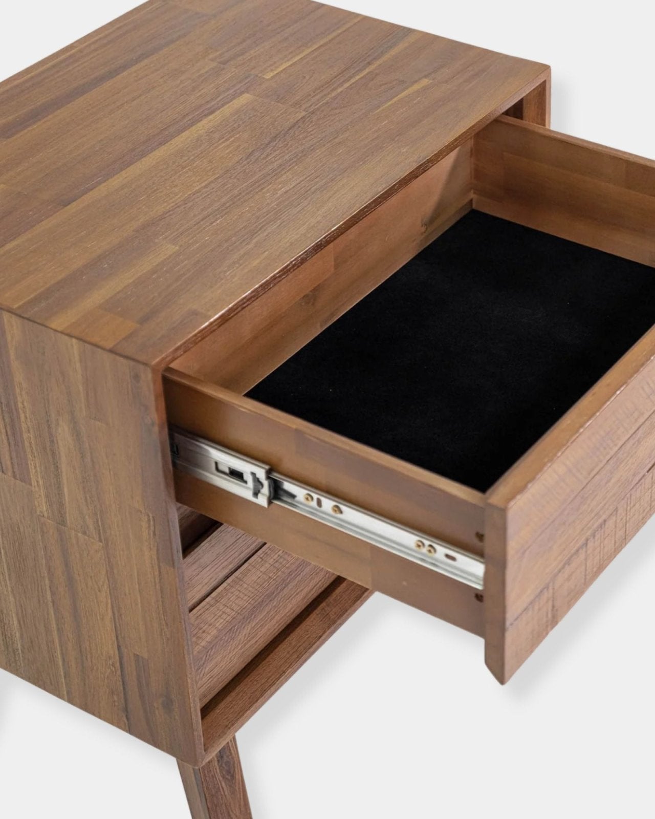 GIA 2-DRAWER NIGHTSTAND - WARM PECAN | Stonewaters