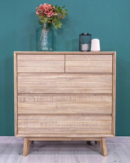GIA 5-DRAWER CHEST - LIGHT DRIFTWOOD | Stonewaters