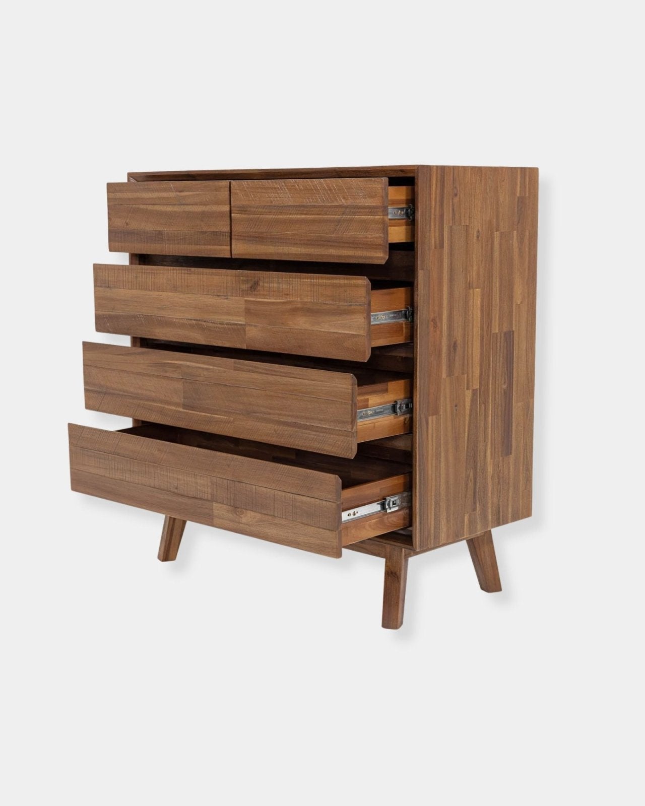 GIA 5-DRAWER CHEST - WARM PECAN | Stonewaters