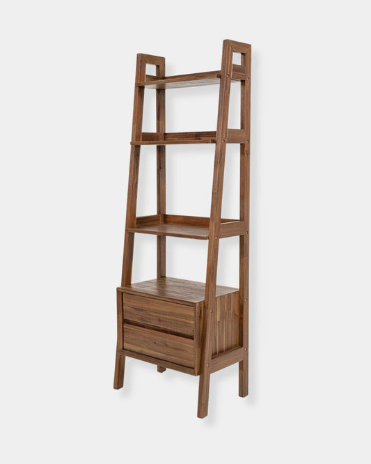 GIA BOOKCASE - WARM PECAN | Stonewaters