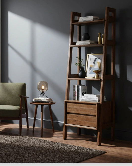 GIA BOOKCASE - WARM PECAN | Stonewaters