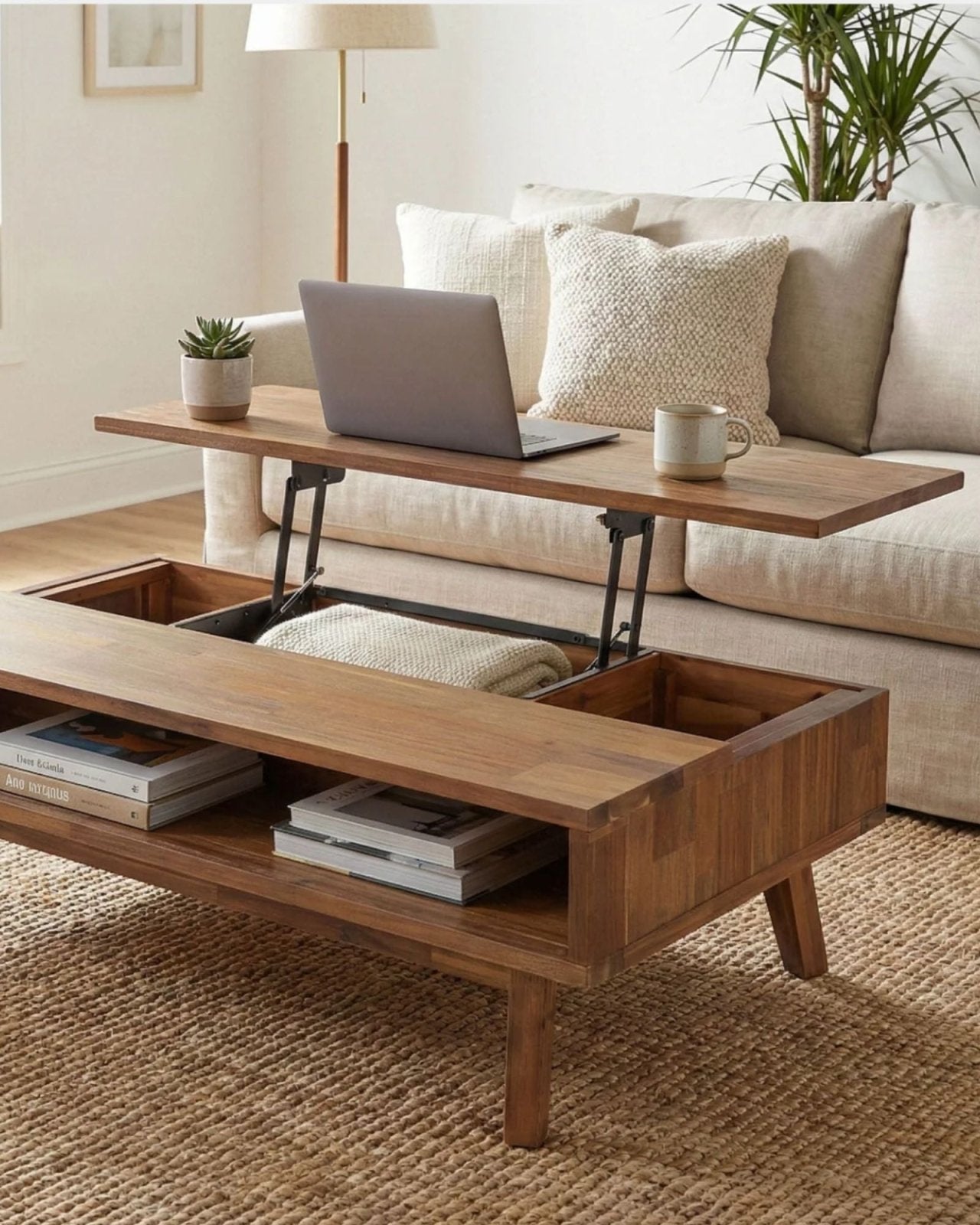 GIA COFFEE TABLE - WARM PECAN | Stonewaters