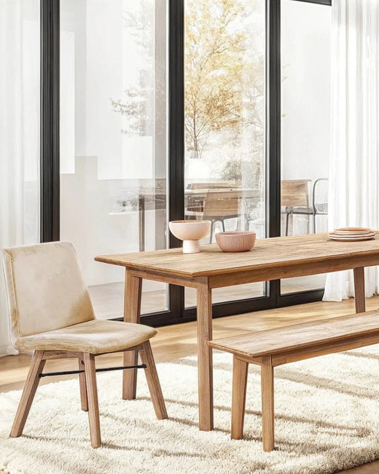 GIA DINING CHAIR SET OF 2 - SAND & LIGHT DRIFTWOOD | Stonewaters