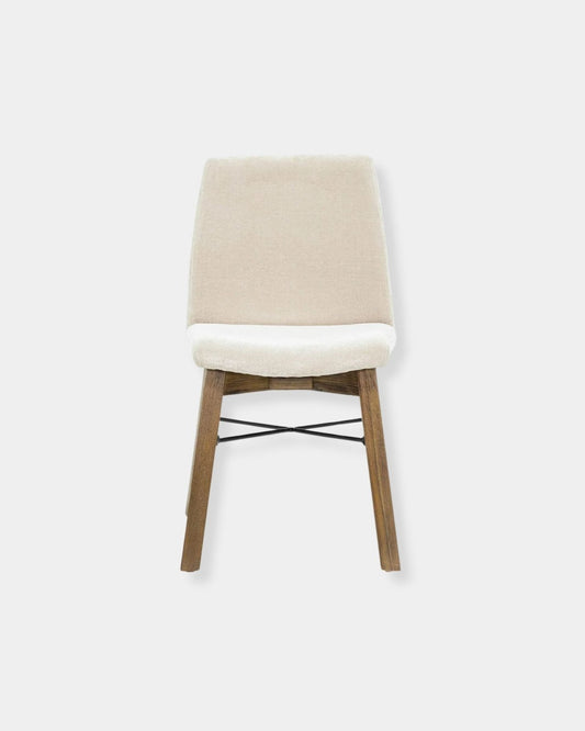 GIA DINING CHAIR SET OF 2 - SAND & WARM PECAN | Stonewaters