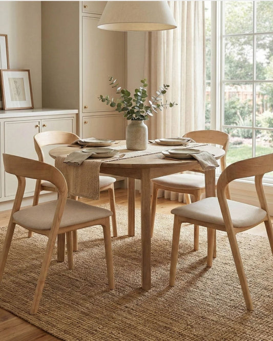 GIA ROUND DINING TABLE - LIGHT DRIFTWOOD | Stonewaters