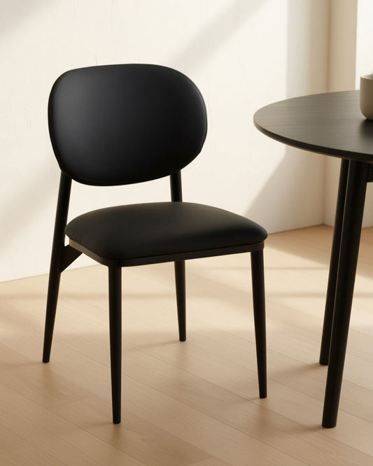 GIDEON CHAIR SET OF 4 - BLACK | Stonewaters