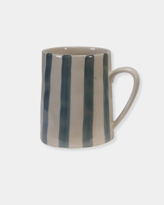 GREEN STRIPED - 14oz MUG | Stonewaters